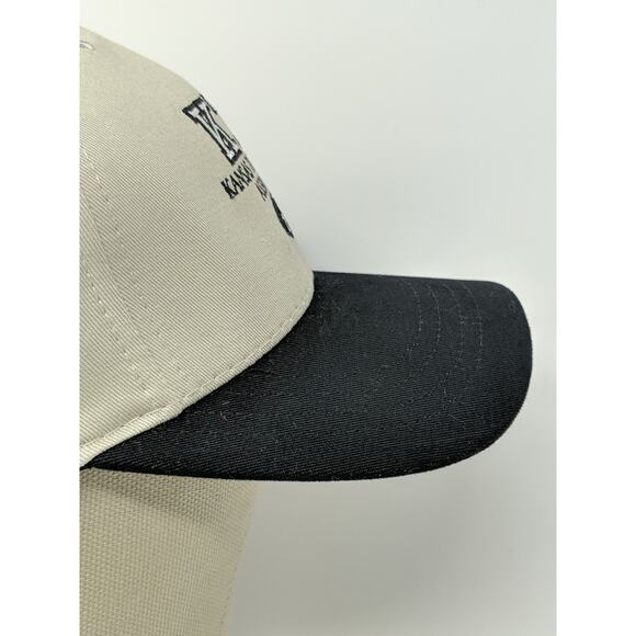 Mens KTA Kansas Trapshooters Association Hat Slideback OSFA Tan & Black Made USA - Picture 4 of 11